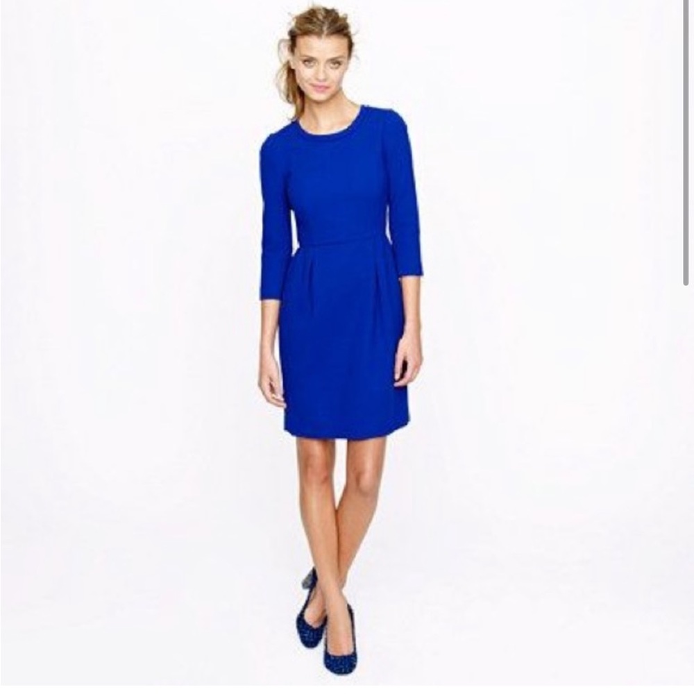 J.Crew Teddy Dress, Blue, 6